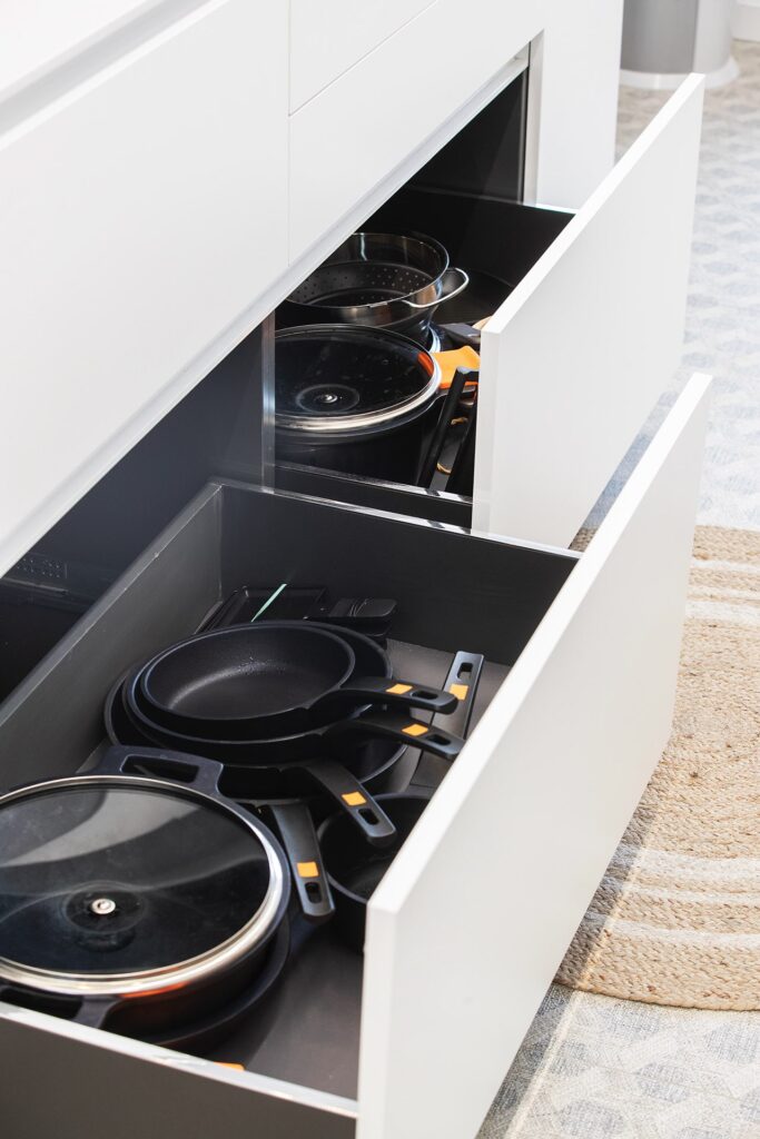 organizar la cocina con muebles ergonómicos